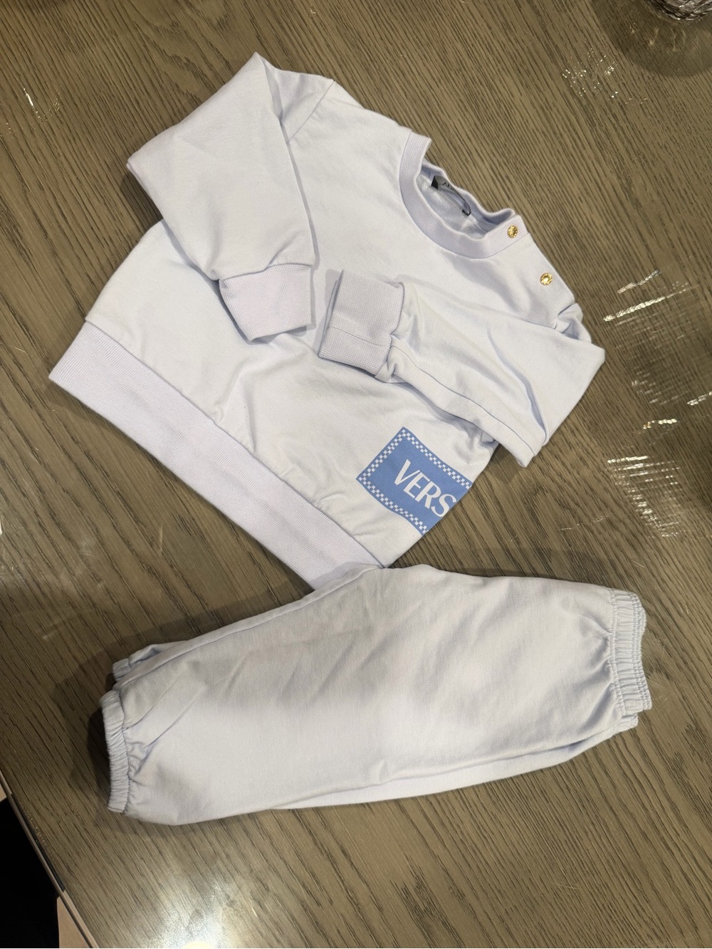 Versace Kids Pale Blue Sweatshirt & Joggers Set